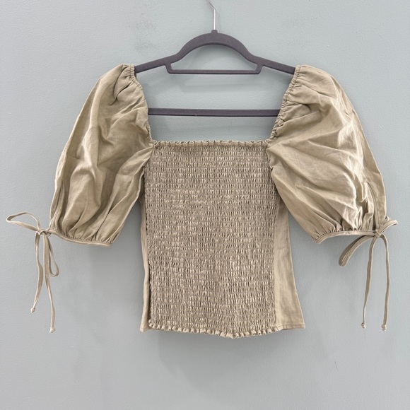 Reformation Maryland Linen Top NWT - Picture 5 of 12